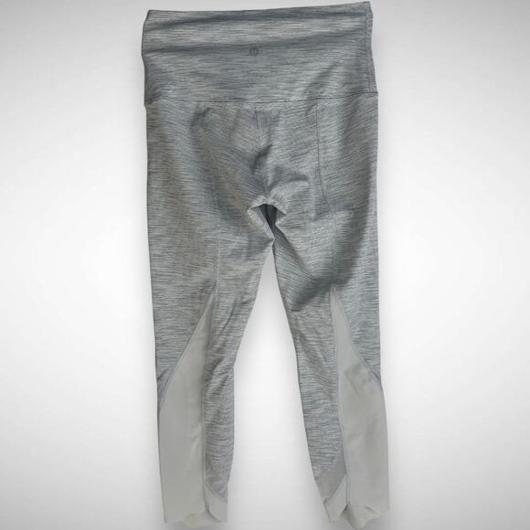Lululemon Wunder‎ Under Scalloped Hem High-Rise Crop Leggings Size 6 Women's - Picture 3 of 8